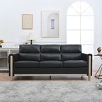 Sofá de 3 plazas — Beige / Negro / Gris / Marrón | Tela y PU | 3 asientos