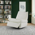Sillón reclinable giratorio individual motorizado gris/verde/blanco