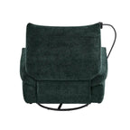 Sillón reclinable giratorio individual motorizado gris/verde/blanco