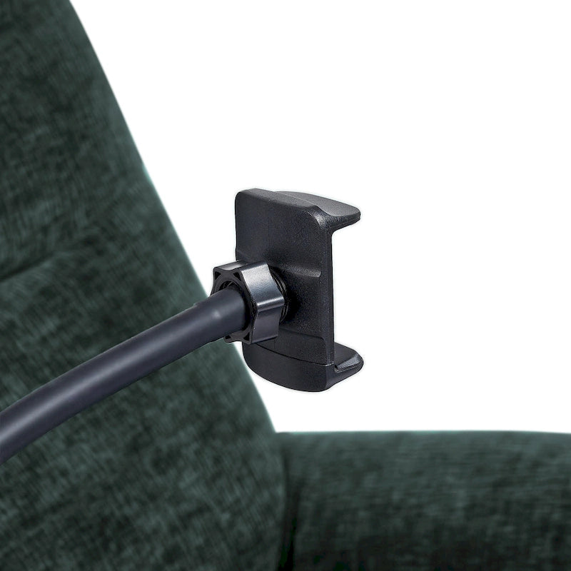 Sillón reclinable giratorio individual motorizado gris/verde/blanco