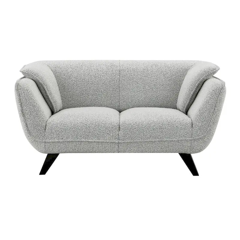 Sofá Loveseat Boucle Gris, 2 Plazas