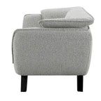 Sofá Loveseat Boucle Gris, 2 Plazas