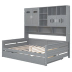 Sofá cama de madera blanca con nido, tamaño individual, capacidad para 2 personas