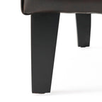 Sillón decorativo de respaldo alto — Marrón / Carbón / Azul marino, con orejas, 1 asiento