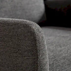 Sillón Acento Giratorio de Respaldo Alto, 1 Asiento, en Color Gris Topo/Beige/Naranja/Carbón