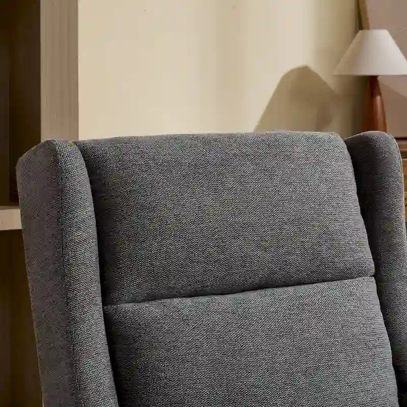 Sillón Acento Giratorio de Respaldo Alto, 1 Asiento, en Color Gris Topo/Beige/Naranja/Carbón