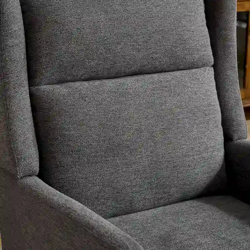 Sillón Acento Giratorio de Respaldo Alto, 1 Asiento, en Color Gris Topo/Beige/Naranja/Carbón