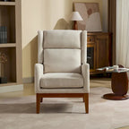 Sillón Acento Giratorio de Respaldo Alto, 1 Asiento, en Color Gris Topo/Beige/Naranja/Carbón