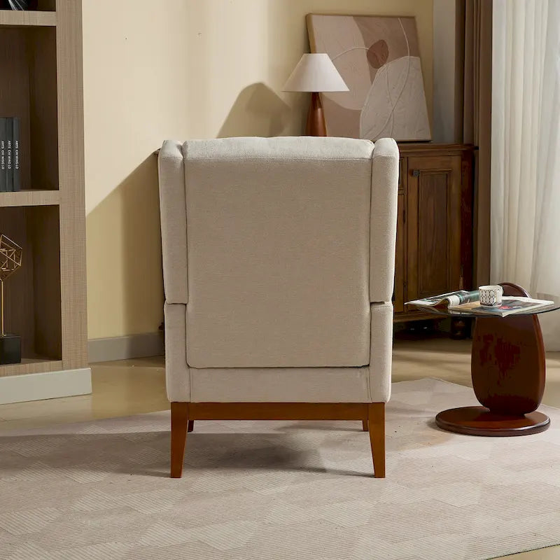 Sillón Acento Giratorio de Respaldo Alto, 1 Asiento, en Color Gris Topo/Beige/Naranja/Carbón