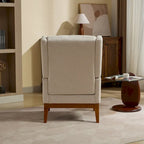 Sillón Acento Giratorio de Respaldo Alto, 1 Asiento, en Color Gris Topo/Beige/Naranja/Carbón