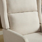 Sillón Acento Giratorio de Respaldo Alto, 1 Asiento, en Color Gris Topo/Beige/Naranja/Carbón