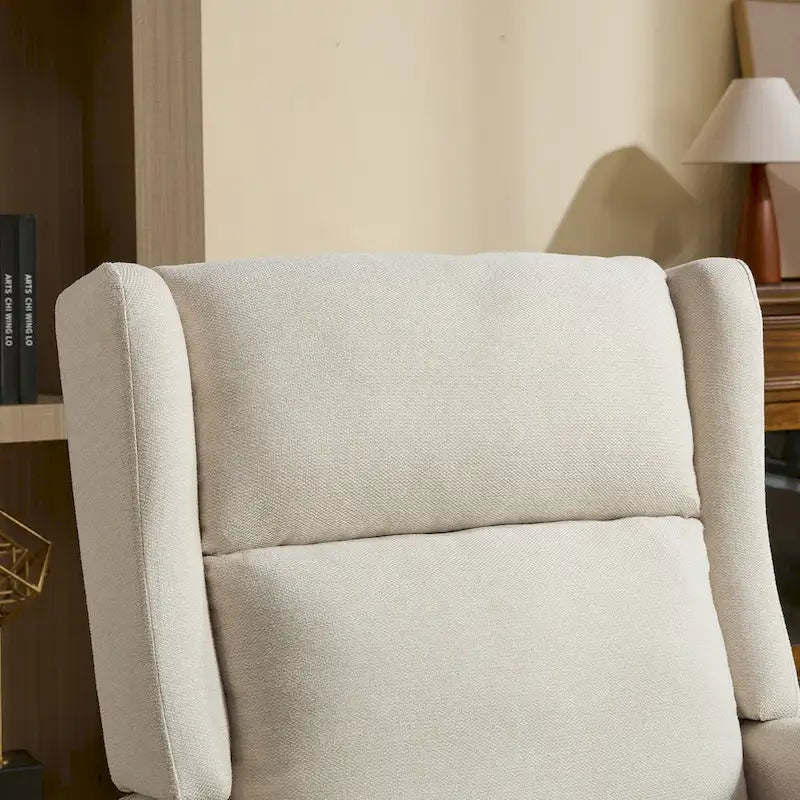 Sillón Acento Giratorio de Respaldo Alto, 1 Asiento, en Color Gris Topo/Beige/Naranja/Carbón