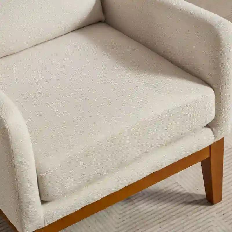 Sillón Acento Giratorio de Respaldo Alto, 1 Asiento, en Color Gris Topo/Beige/Naranja/Carbón