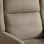 Sillón Acento Giratorio de Respaldo Alto, 1 Asiento, en Color Gris Topo/Beige/Naranja/Carbón