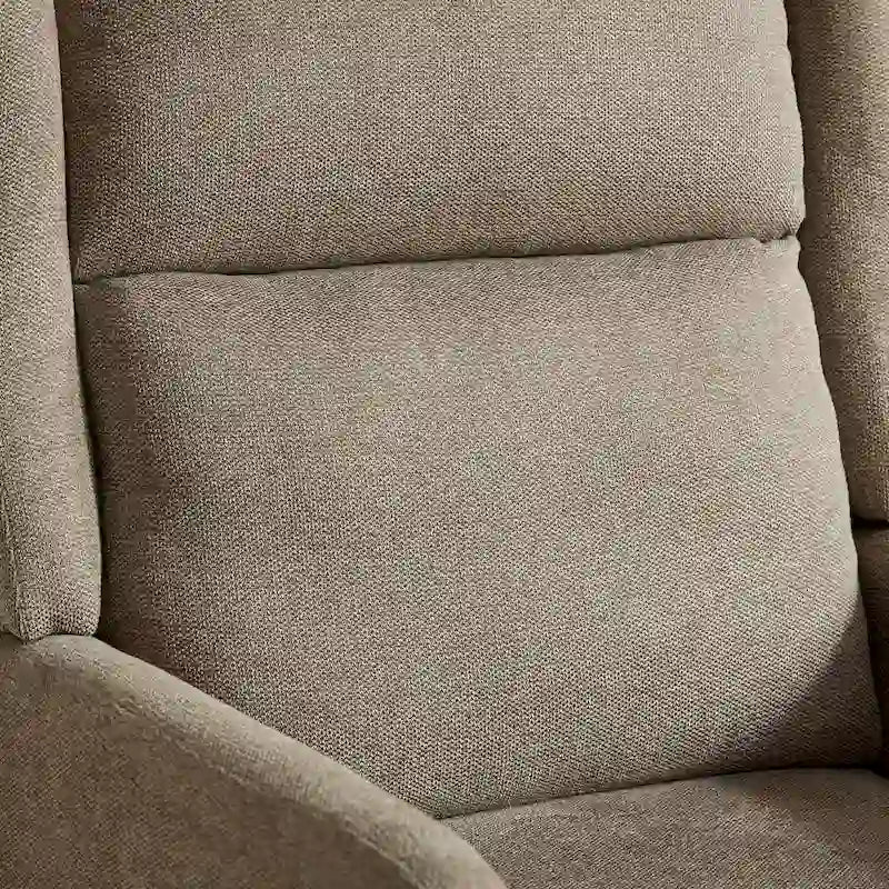 Sillón Acento Giratorio de Respaldo Alto, 1 Asiento, en Color Gris Topo/Beige/Naranja/Carbón