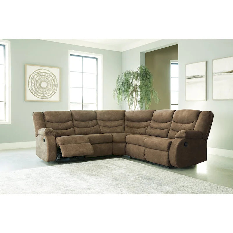 Signature Design by Ashley Partymate 2-Piece Reclining Sectional - 99 W x 99 D x 40 H