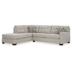 Sofá Seccional Sleeper de 2 piezas con Chaise, reversible izquierda/derecha – Pebble / Chocolate