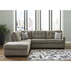 Sofá Seccional Sleeper de 2 piezas con Chaise, reversible izquierda/derecha – Pebble / Chocolate
