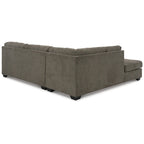 Sofá Seccional Sleeper de 2 piezas con Chaise, reversible izquierda/derecha – Pebble / Chocolate