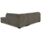 Sofá Seccional Sleeper de 2 piezas con Chaise, reversible izquierda/derecha – Pebble / Chocolate