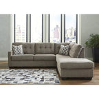 Sofá Seccional Sleeper de 2 piezas con Chaise, reversible izquierda/derecha – Pebble / Chocolate