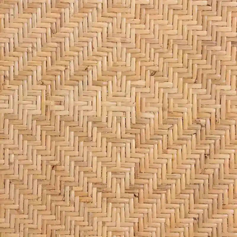 Taburete de bar de ratán natural marrón — Estilo bohemio, altura de barra/mostrador, capacidad para 1 persona