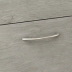 Zapatero con tapa abatible gris/roble, 2 y 3 cajones, capacidad para hasta 14 pares