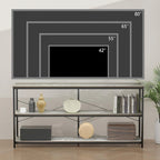 Mesa Consola de 3 Niveles en MDF Gris, 140 cm, para 1-2 Usuarios