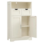 Armario de Almacenamiento de Suelo Gris / Negro / Marrón / Blanco con 2 Puertas, Montaje para 1 Persona