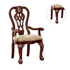 Sillón tradicional Cherry Brown, juego de 2