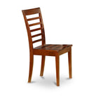 Juego de comedor redondo de caoba, 3 piezas, 3 asientos