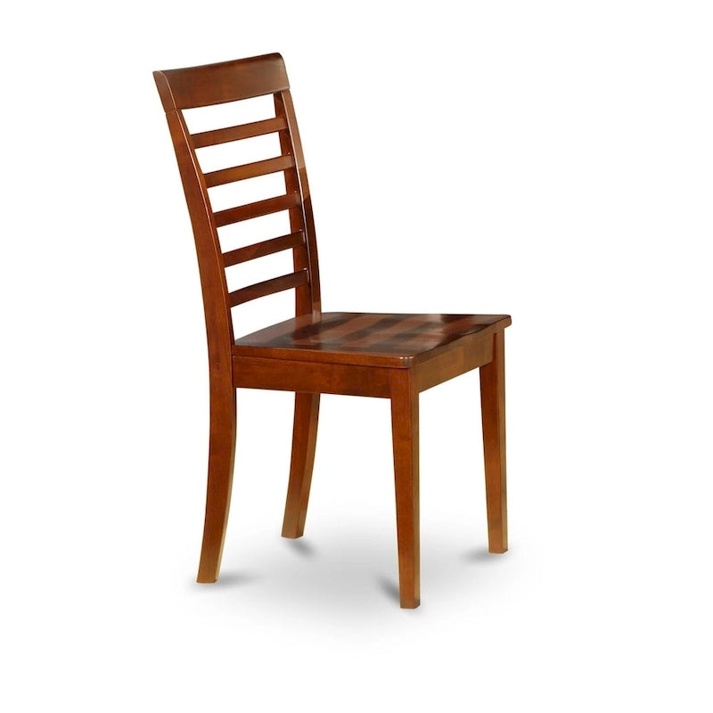 Juego de comedor redondo de caoba, 3 piezas, 3 asientos