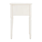 Mesa auxiliar estilo rústico francés, abedul blanco / verde polvoriento / cerceta — 1 persona