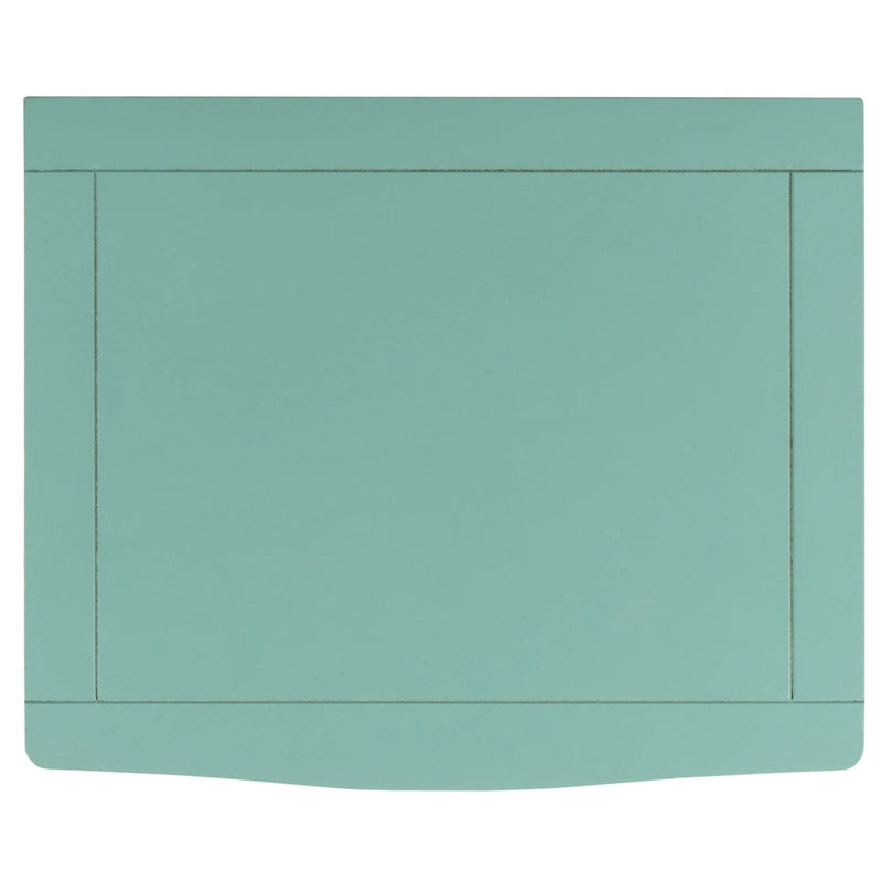 Mesa auxiliar estilo rústico francés, abedul blanco / verde polvoriento / cerceta — 1 persona