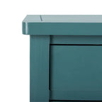 Mesa auxiliar estilo rústico francés, abedul blanco / verde polvoriento / cerceta — 1 persona