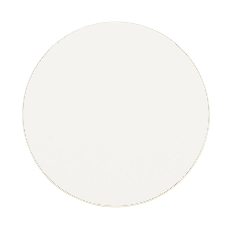Mesa auxiliar redonda con acento — Blanco vintage / Marrón claro / Gris pizarra / Negro, 1 persona, Mezcla de madera de pino