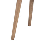 Mesa auxiliar redonda con acento — Blanco vintage / Marrón claro / Gris pizarra / Negro, 1 persona, Mezcla de madera de pino
