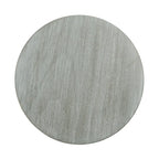 Mesa auxiliar redonda con acento — Blanco vintage / Marrón claro / Gris pizarra / Negro, 1 persona, Mezcla de madera de pino