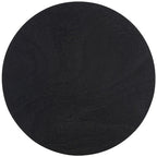 Mesa auxiliar redonda con acento — Blanco vintage / Marrón claro / Gris pizarra / Negro, 1 persona, Mezcla de madera de pino