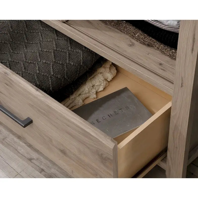 Armario ropero de puertas correderas Roble Glaciar / Pino Guijarro / Roble Laurel — 1 Persona
