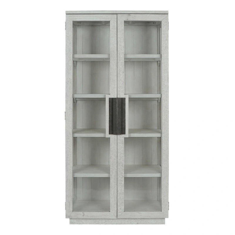 Vitrinas de pino reciclado en blanco o negro para 1