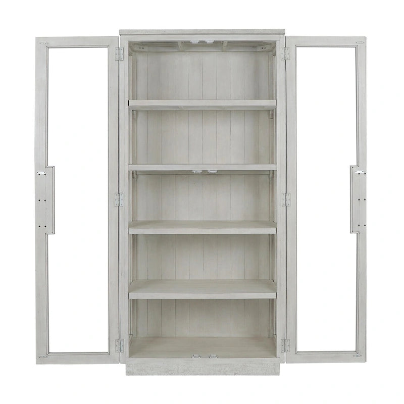 Vitrinas de pino reciclado en blanco o negro para 1