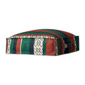 Puf de suelo bohemio a rayas Fiesta, 1 asiento, 61 cm (An) x 61 cm (Pr) x 18 cm (Al)