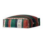 Puf de suelo bohemio a rayas Fiesta, 1 asiento, 61 cm (An) x 61 cm (Pr) x 18 cm (Al)