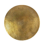 Mesa decorativa de hierro fundido dorado, 1 persona, 38 cm (largo) x 38 cm (ancho) x 48 cm (alto)
