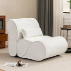 Sillón reclinable de terciopelo gris/negro/beige, asiento individual para salón, dormitorio u oficina