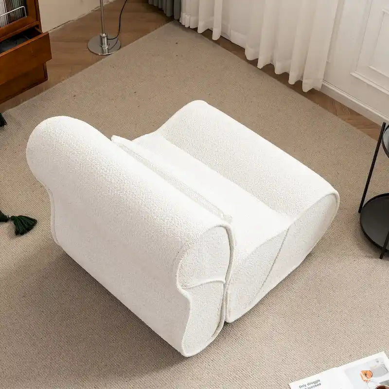 Sillón reclinable de terciopelo gris/negro/beige, asiento individual para salón, dormitorio u oficina