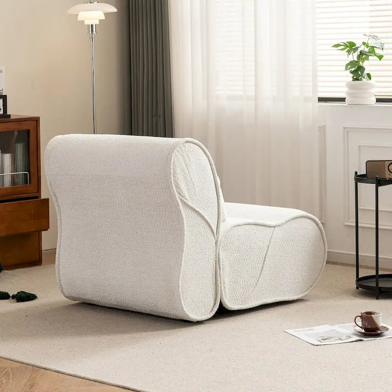 Sillón reclinable de terciopelo gris/negro/beige, asiento individual para salón, dormitorio u oficina