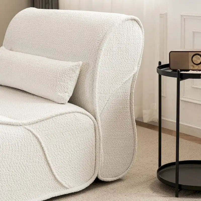 Sillón reclinable de terciopelo gris/negro/beige, asiento individual para salón, dormitorio u oficina